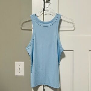 Light Blue Sleeveless Women's Tank Top